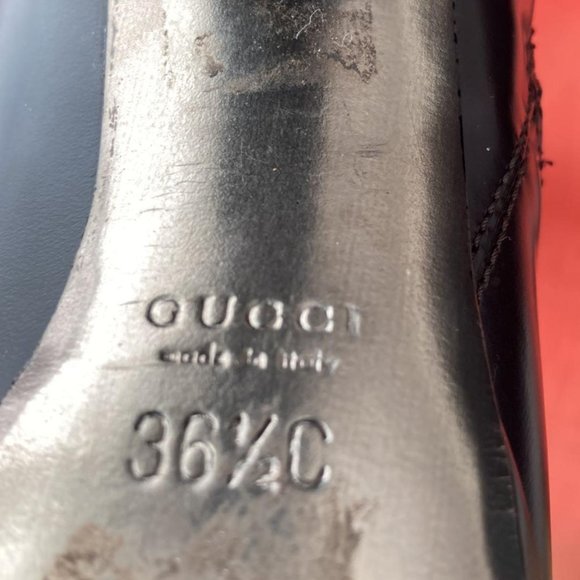 Authentic Gucci Brown Leather Zip Detailed Platform Boots EU 36.5 C - Picture 4 of 4